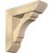Ekena Millwork Olympic Slat Rough Sawn Bracket w/ Offset Brace, Douglas Fir, 6"W x 20"D x 20"H BKT0604X20X20OLY06RDF - alternate 1